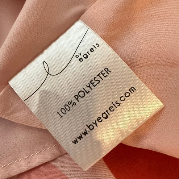 BY EGREIS Puff Sleeve Slit Maxi Dress Womans Small Leopard Print Sumer Beach - Picture 12 of 13